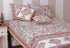 20s Cotton Cushion Cover In Indian Blue and Brick Red Floral Print